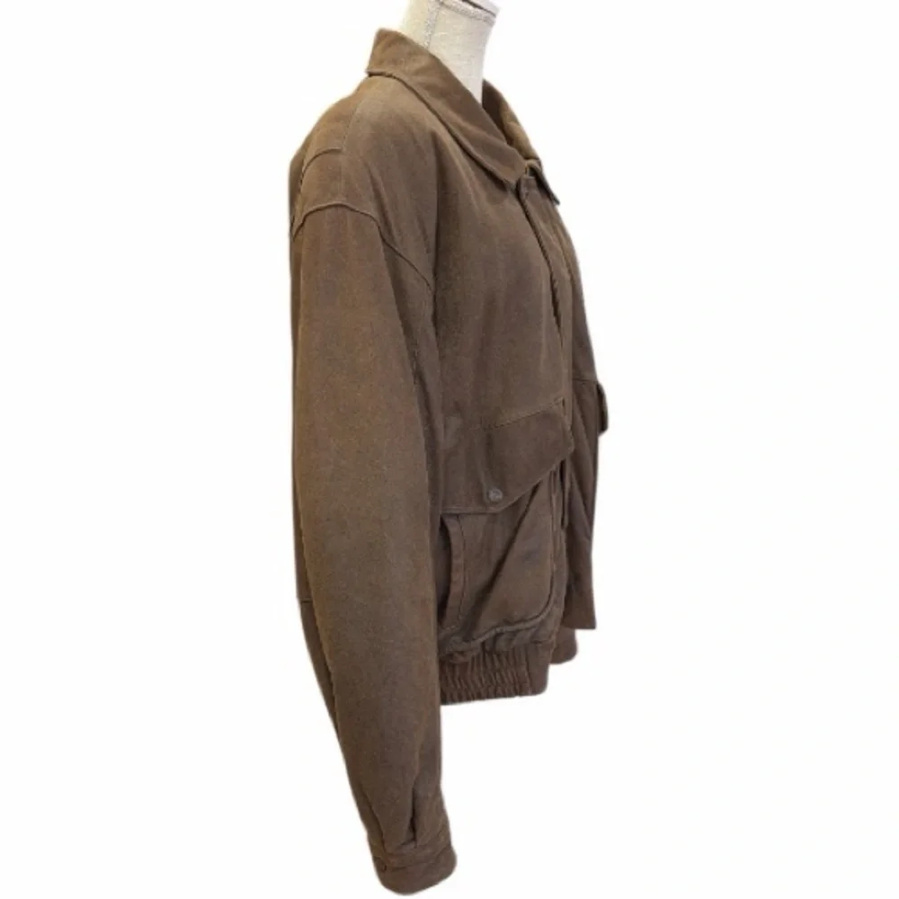 VTG Wilsons Leather Adventure Bound Bomber Jacket Brown Large Thinsulate Size L
